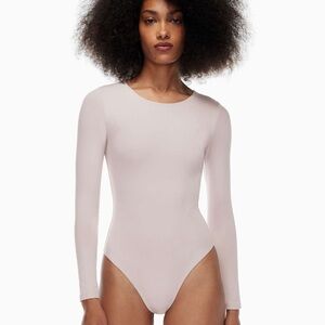 Aritzia Soft Pink Long Sleeve Bodysuit